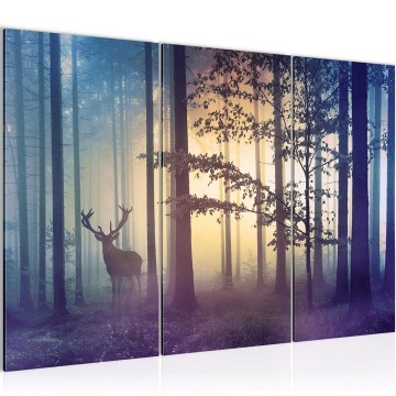 Canvas schilderij bos 1 130 x 80 cm 013431