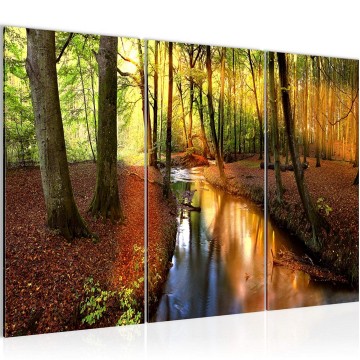 Canvas schilderij bos 15 130 x 80 cm 602331