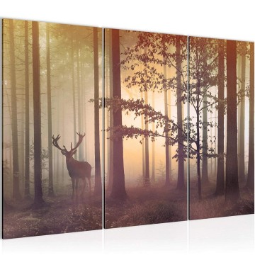 Canvas schilderij bos 3 130 x 80 cm 013431