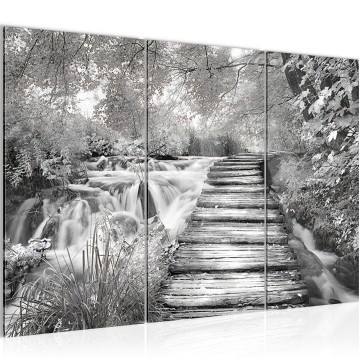 Canvas schilderij bospad 9 130 x 80 cm 612531