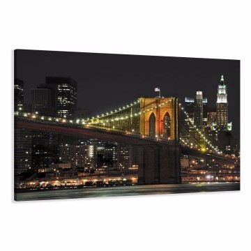 Canvas schilderij brooklyn bridge new york 120 x 80 cm 5055