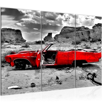 Canvas schilderij classic car route 66 11 130 x 80 cm 602231