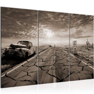 Canvas schilderij classic car route 66 5 130 x 80 cm 600331