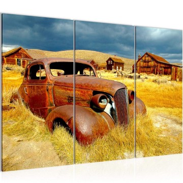 Canvas schilderij classic car route 66 8 130 x 80 cm 602131