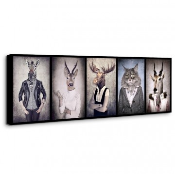 Canvas schilderij dieren 120 x 40 cm 5746