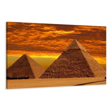 Canvas schilderij egypte piramide 120 x 80 cm 5013