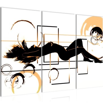 Canvas schilderij erotisch abstract 7 130 x 80 cm 300231