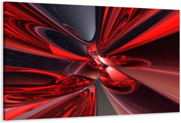 Canvas schilderij fantasie rood 80 x 60 cm 4137