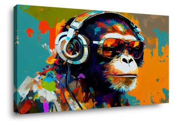 Canvas schilderij graffiti 80 x 60 cm 4042