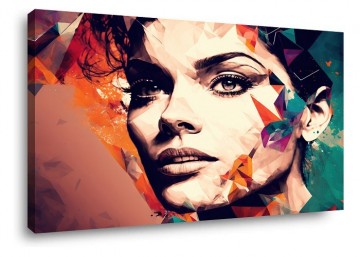 Canvas schilderij graffiti 80 x 60 cm 4044