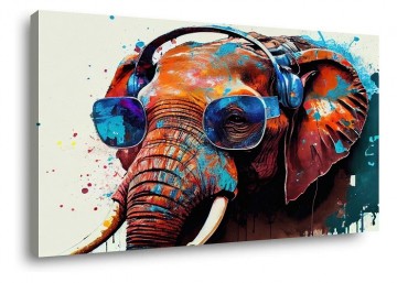 Canvas schilderij graffiti 80 x 60 cm 4046