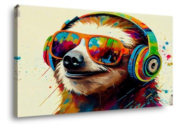 Canvas schilderij graffiti 80 x 60 cm 4048