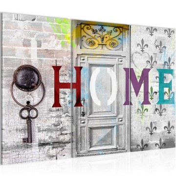 Canvas schilderij home 13 130 x 80 cm 503031