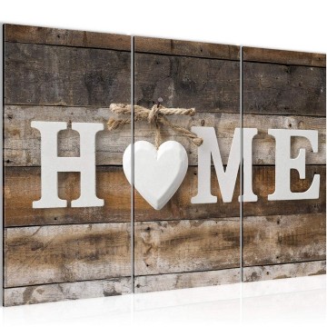 Canvas schilderij home 17 130 x 80 cm 014731