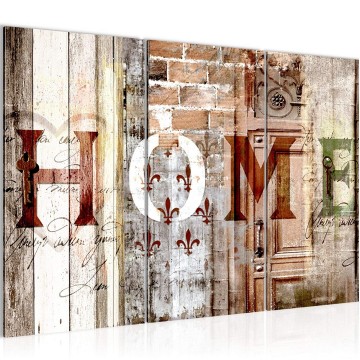 Canvas schilderij home 5 130 x 80 cm 502831