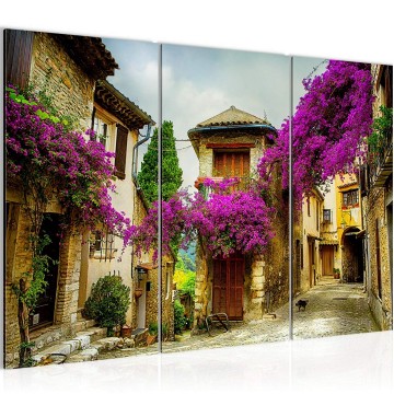 Canvas schilderij italiaanse straten 2 130 x 80 cm 607731