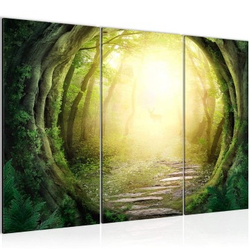 Canvas schilderij italiaanse straten 6 130 x 80 cm 611131