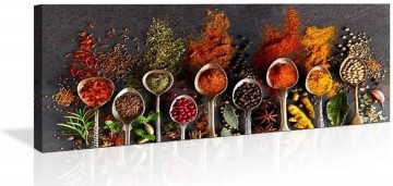 Canvas schilderij kruiden 120 x 40 cm 5748