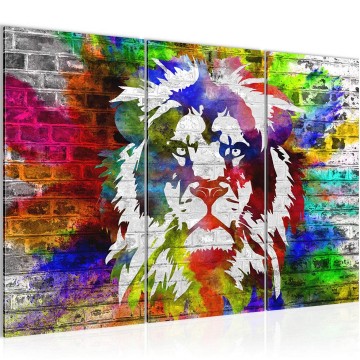 Canvas schilderij leeuw 1 130 x 80 cm 303531