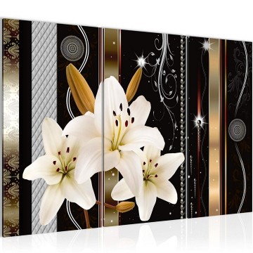 Canvas schilderij lelie 13 130 x 80 cm 008431