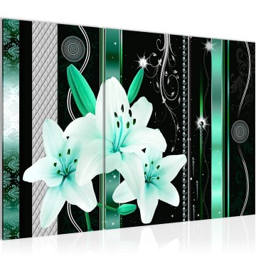 Canvas schilderij lelie 14 130 x 80 cm 008431