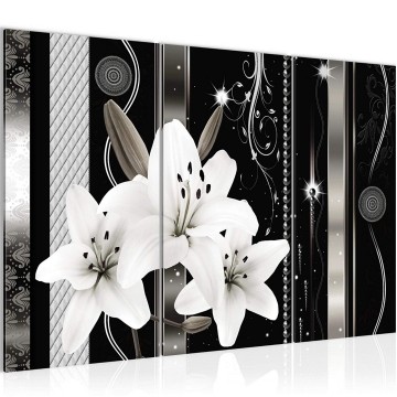 Canvas schilderij lelie 15 130 x 80 cm 008431