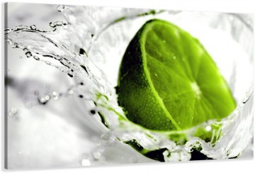 Canvas schilderij lime green 80 x 60 cm 4131