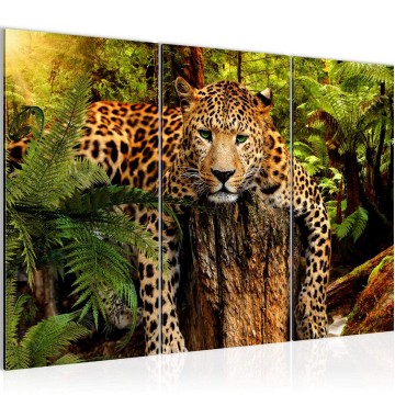Canvas schilderij luipaard 4 130 x 80 cm 003531