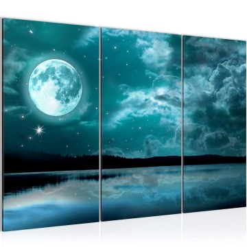 Canvas schilderij maan 3 130 x 80 cm 607531