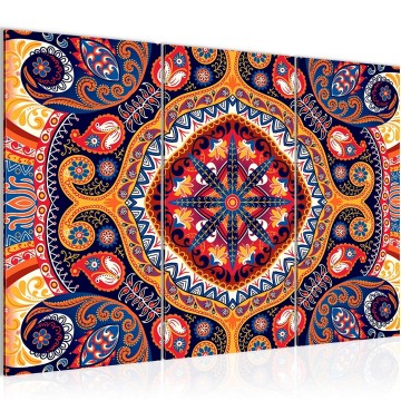 Canvas schilderij mandala 10 130 x 80 cm 506731