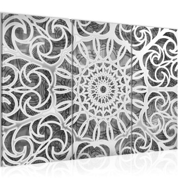 Canvas schilderij mandala 3 130 x 80 cm 109631