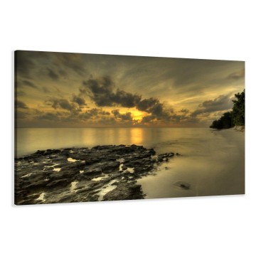 Canvas schilderij mystic sunset 120 x 80 cm 5021