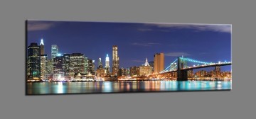 Canvas schilderij new york skyline 120 x 40 cm 5736