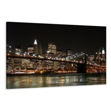 Canvas schilderij new york skyline 120 x 80 cm 5008