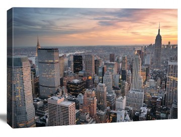 Canvas schilderij new york skyline 120 x 80 cm 5060