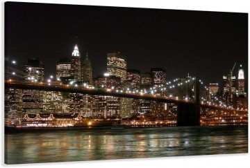 Canvas schilderij new york skyline usa 80 x 60 cm 4008