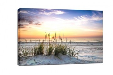 Canvas schilderij noordzee strand 120 x 80 cm 5020