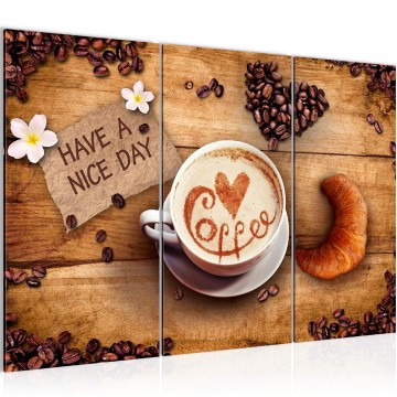 Canvas schilderij ontbijt 10 130 x 80 cm 501231