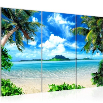 Canvas schilderij palmboom 3 130 x 80 cm 603331p