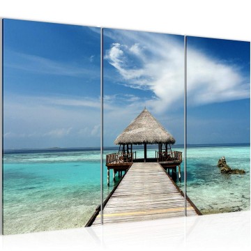 Canvas schilderij paradijs 1 130 x 80 cm 611931