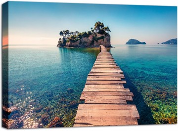 Canvas schilderij paradijs 120 x 80 cm 5033