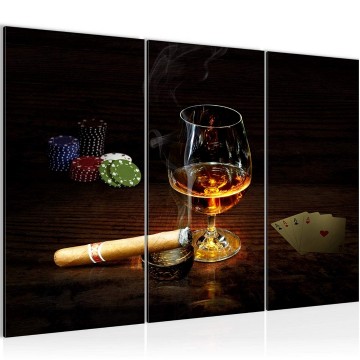 Canvas schilderij poker 1 130 x 80 cm 502231