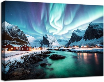 Canvas schilderij polar licht120 x 80 cm 5032