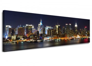 Canvas schilderij skyline new york 120 x 40 cm 5715 3
