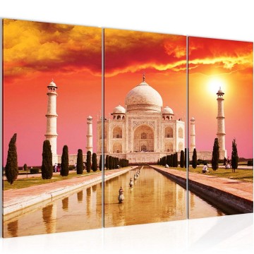Canvas schilderij taj mahal 1 130 x 80 cm 600531