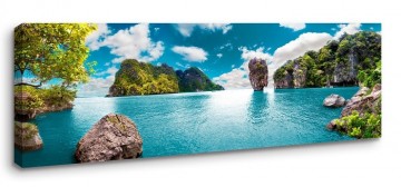Canvas schilderij thailand 120 x 40 cm 5766