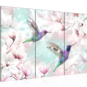 Canvas schilderij vogels 3 130 x 80 cm 015631