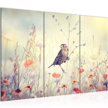 Canvas schilderij vogels 5 130 x 80 cm 010631