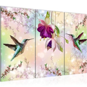 Canvas schilderij vogels 6 130 x 80 cm 015231