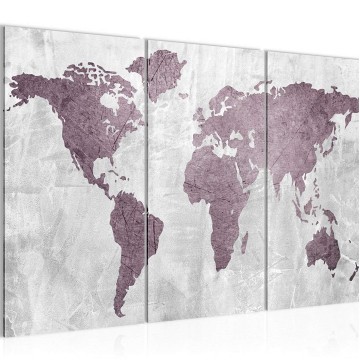 Canvas schilderij wereldkaart 1 130 x 80 cm 104331